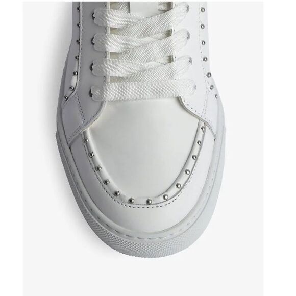 Zadig & Voltaire High Flash Canvash glad high top sneakers w silver studs new - Picture 3 of 14